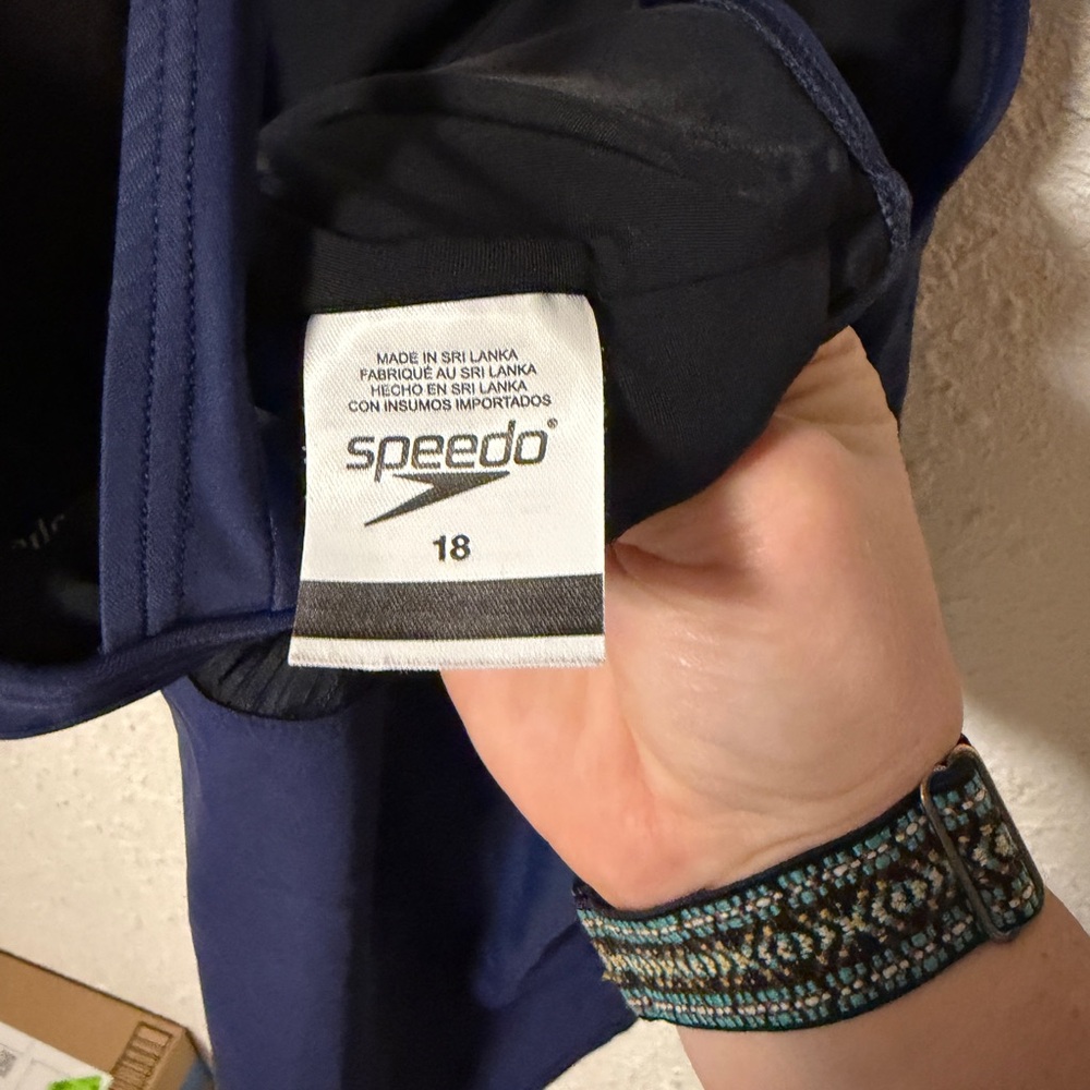 Speedo Navy Swimwear - Picture 2 of 4